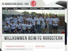 Tablet Screenshot of fcnordstern.ch